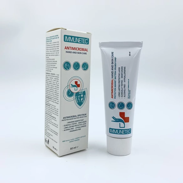 Immunetec antimikrobiális kéz- és bőrvédő krém 50 ml